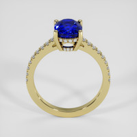 3.12 Ct. Blue Sapphire Ring, 18K Yellow Gold 3