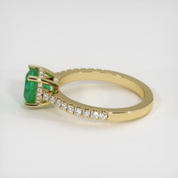 1.27 Ct. Emerald Ring, 18K Yellow Gold 4