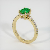 Emerald Ring 1.00 Ct., 18K Yellow Gold Preview