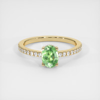 0.90 Ct. Gemstone Ring, 18K Yellow Gold 1