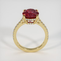 4.16 Ct. Ruby Ring, 18K Yellow Gold 3