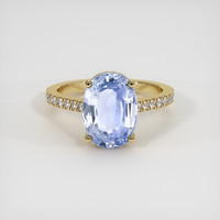 6.05 Ct. Sapphire Ring, 18K Yellow Gold 1