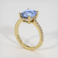 6.05 Ct. Sapphire Ring, 18K Yellow Gold 2