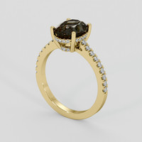 1.90 Ct. Color Change Sapphire Ring, 18K Yellow Gold 2