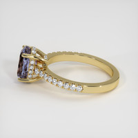 2.22 Ct. Bi Color Sapphire Ring, 18K Yellow Gold 4