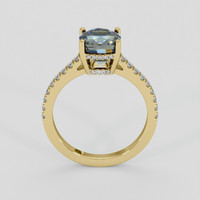 2.05 Ct. Bi Color Sapphire Ring, 18K Yellow Gold 3