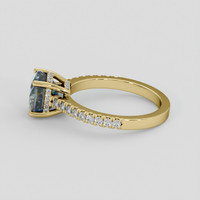 2.05 Ct. Bi Color Sapphire Ring, 18K Yellow Gold 4