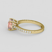 2.33 Ct. Padparadscha Sapphire Ring, 18K Yellow Gold 4