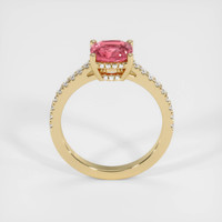 1.61 Ct. Padparadscha Sapphire Ring, 18K Yellow Gold 3