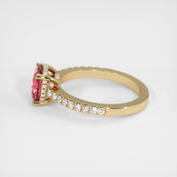 1.61 Ct. Padparadscha Sapphire Ring, 18K Yellow Gold 4