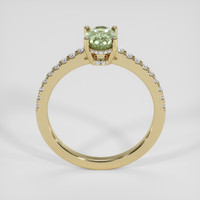 1.33 Ct. Yellowish Green Sapphire Ring, 18K Yellow Gold 3