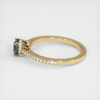 0.64 Ct. Sapphire Ring, 18K Yellow Gold 4