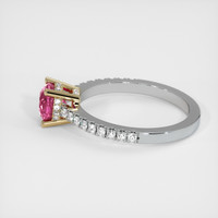 0.76 Ct. Sapphire Ring, 14K Yellow & White 4