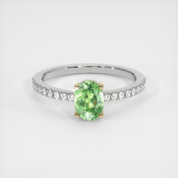 0.90 Ct. Gemstone Ring, 18K Yellow & White 1