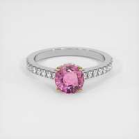 1.28 Ct. Sapphire Ring, 18K Yellow & White 1