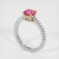 1.28 Ct. Sapphire Ring, 18K Yellow & White 2