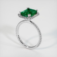 3.70 Ct. Emerald Ring, Platinum 950 2