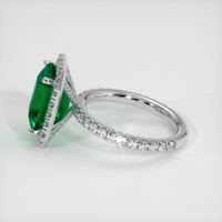 3.06 Ct. Emerald Ring, Platinum 950 4