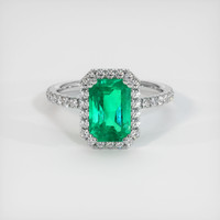 2.15 Ct. Emerald Ring, Platinum 950 1