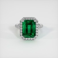 4.55 Ct. Emerald Ring, Platinum 950 1