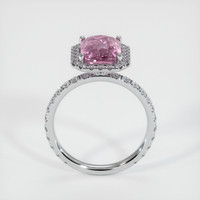 3.06 Ct. Purplish Pink Sapphire Ring, Platinum 950 3
