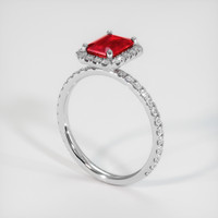 1.20 Ct. Ruby Ring, Platinum 950 2