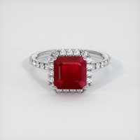 2.92 Ct. Ruby Ring, Platinum 950 1