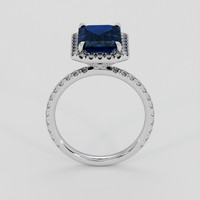 3.52 Ct. Blue Sapphire Ring, Platinum 950 3