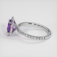 1.37 Ct. Purple Sapphire Ring, Platinum 950 4