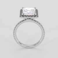 3.55 Ct. Pink Rose Quartz Ring, 10K White Gold 3