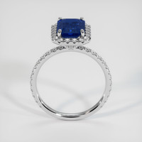 3.05 Ct. Blue Sapphire Ring, 10K White Gold 3