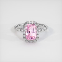 2.13 Ct. Sapphire Ring, 14K White Gold 1