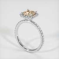 1.14 Ct. Sapphire Ring, 14K White Gold 2