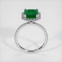 3.70 Ct. Emerald Ring, 18K White Gold 3