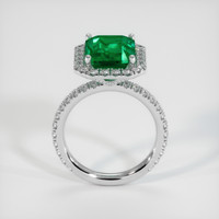 3.06 Ct. Emerald Ring, 18K White Gold 3