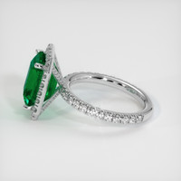 3.06 Ct. Emerald Ring, 18K White Gold 4