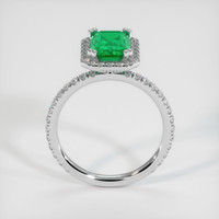 2.15 Ct. Emerald Ring, 18K White Gold 3