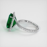 4.55 Ct. Emerald Ring, 18K White Gold 4