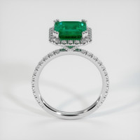 3.21 Ct. Emerald Ring, 18K White Gold 3