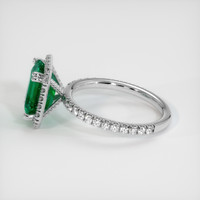 3.21 Ct. Emerald Ring, 18K White Gold 4