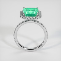 3.29 Ct. Emerald Ring, 18K White Gold 3