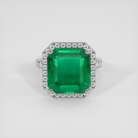 9.39 Ct. Emerald Ring, 18K White Gold 1