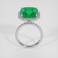 9.39 Ct. Emerald Ring, 18K White Gold 3