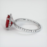 2.92 Ct. Ruby Ring, 18K White Gold 4