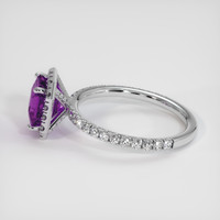 2.50 Ct. Sapphire Ring, 18K White Gold 4