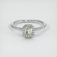 0.49 Ct. Sapphire Ring, 18K White Gold 1