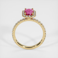 1.19 Ct. Pink Sapphire Ring, 14K Yellow Gold 3