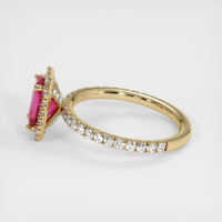 1.19 Ct. Pink Sapphire Ring, 14K Yellow Gold 4