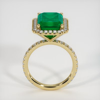 6.12 Ct. Emerald Ring, 18K Yellow Gold 3