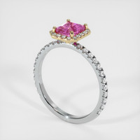 1.04 Ct. Sapphire Ring, 14K Yellow & White 2